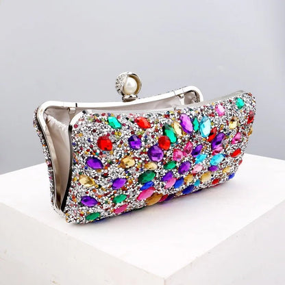 Gemstone Crystal Clutch - Uniquely You Online - Clutch