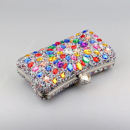 Gemstone Crystal Clutch - Uniquely You Online - Clutch