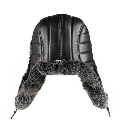 Genuine Sheepskin Leather Trapper Fur Hat - Uniquely You Online - Hat