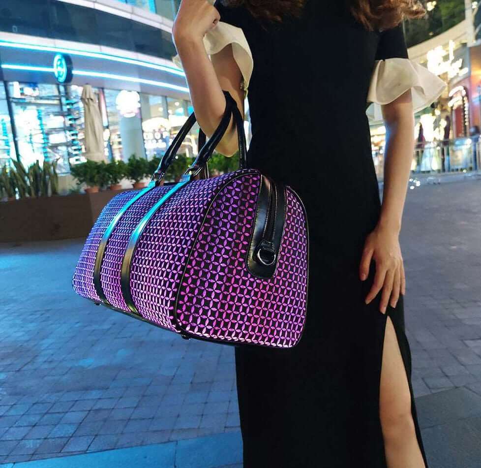 Geometric Luminous Smart Duffel Bag - Uniquely You Online - Handbag