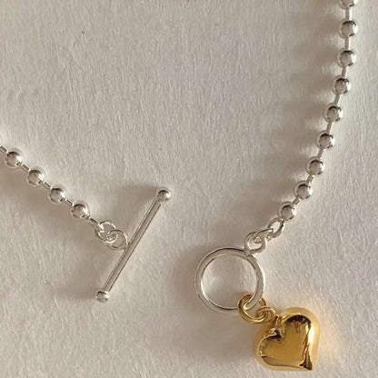 Gold Heart Bead Link Bracelet - Uniquely You Online - Bracelet