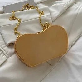 Golden Apple Metal Chain Bag - Uniquely You Online - Handbag