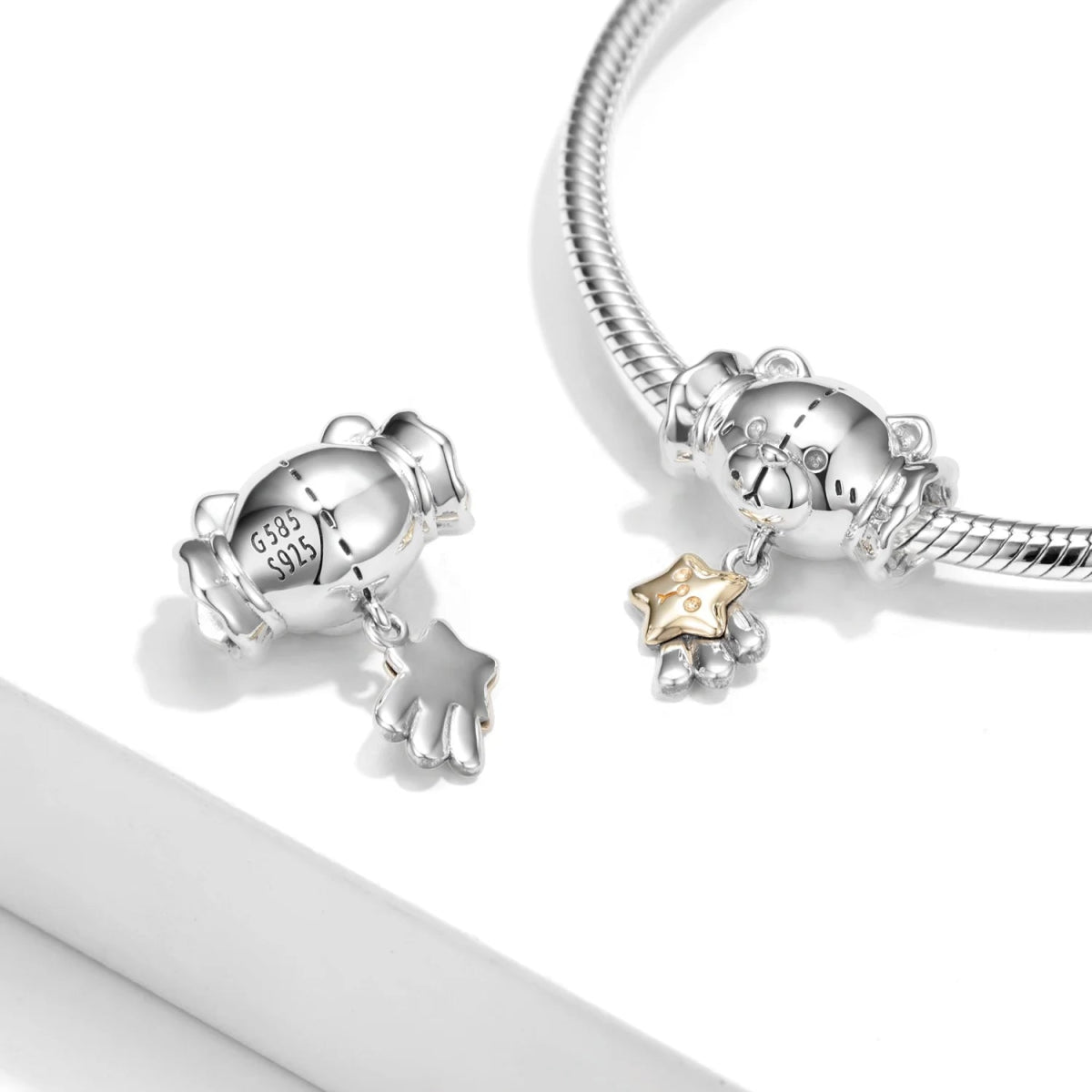 Gold/Silver Bear Charms - Uniquely You Online - Charms