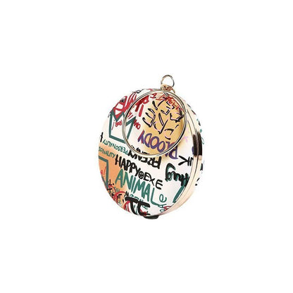 Graffiti Round Disk Clutch - Uniquely You Online - Clutch