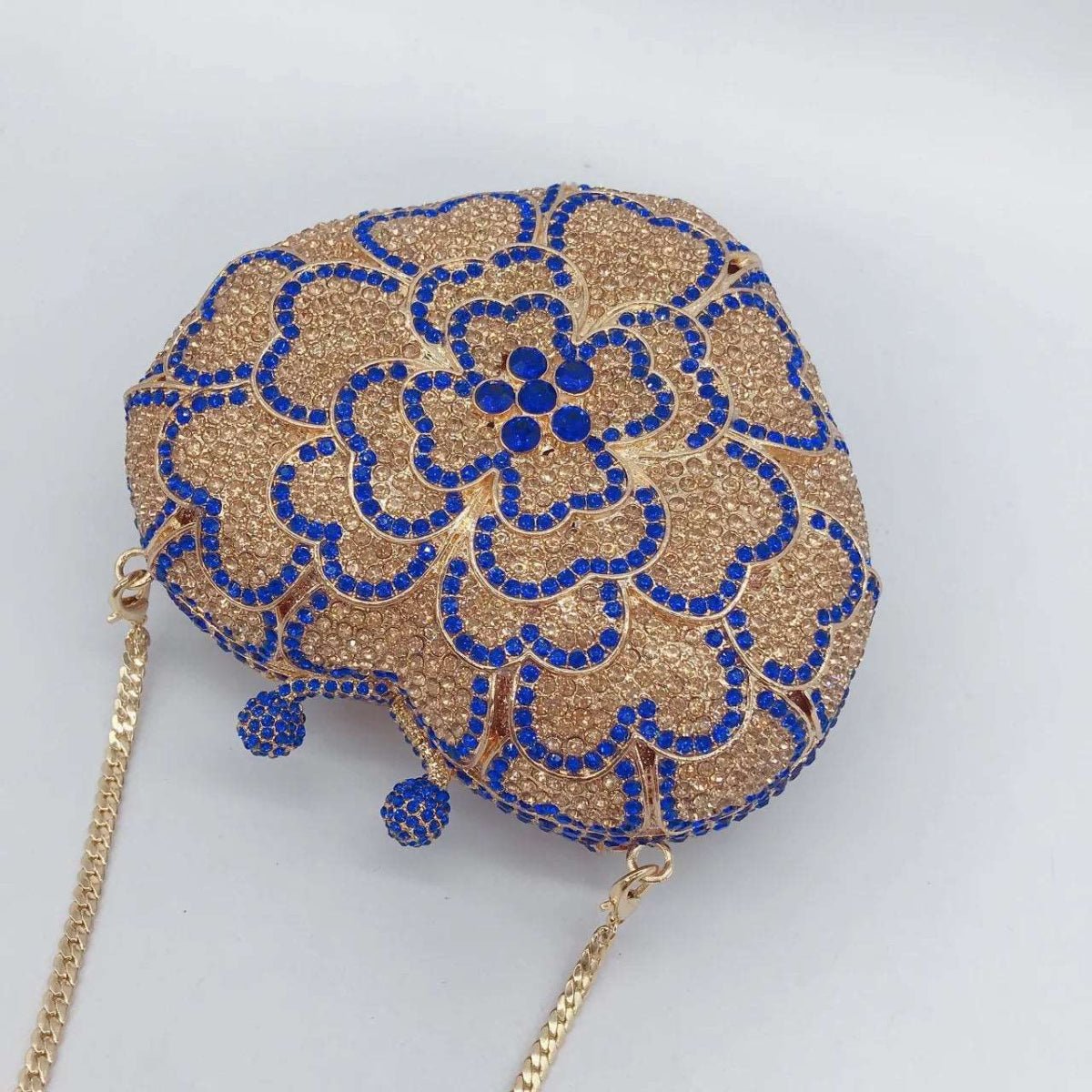 Heart Shaped Crystal Flower Bag - Uniquely You Online - Handbag