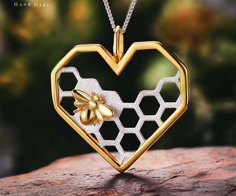 Honey Bee Guard Love Pendant - Uniquely You Online - Pendant