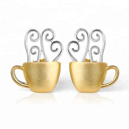 Hot Coffee Stud Earrings - Uniquely You Online - Earrings