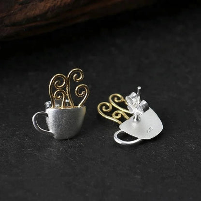 Hot Coffee Stud Earrings - Uniquely You Online - Earrings