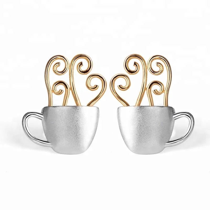 Hot Coffee Stud Earrings - Uniquely You Online - Earrings