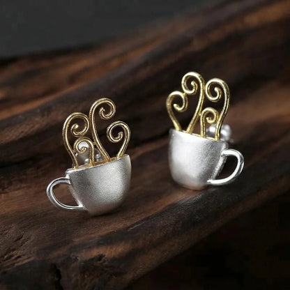 Hot Coffee Stud Earrings - Uniquely You Online - Earrings