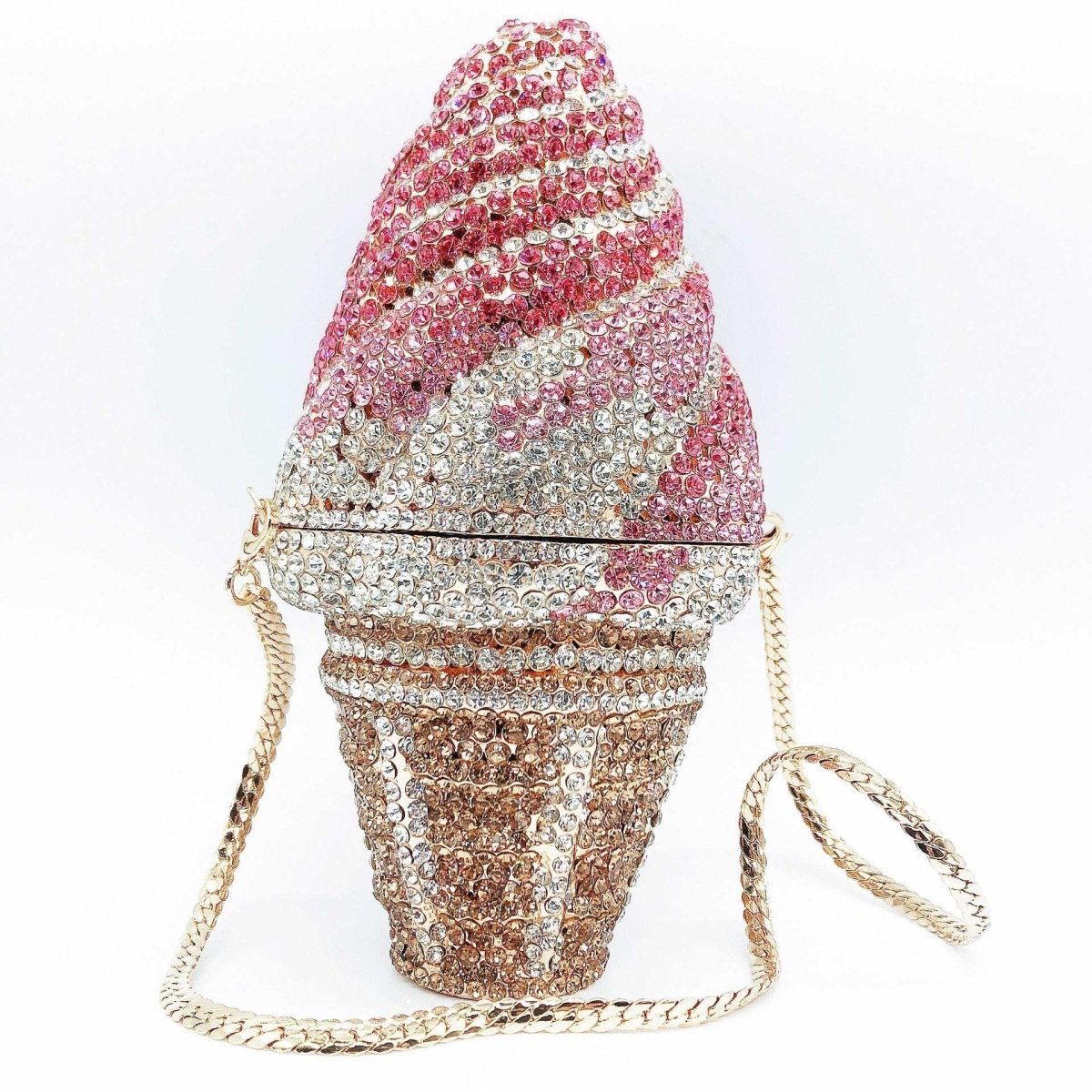 Ice Cream Cone Crystal Novelty Clutch - Uniquely You Online - Clutch