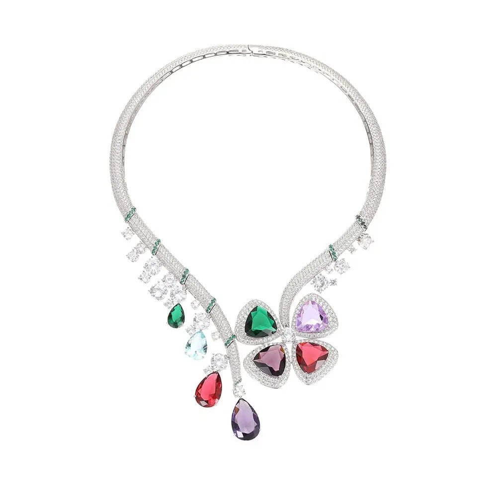 Jeweled Drop Collar - Uniquely You Online - Necklace