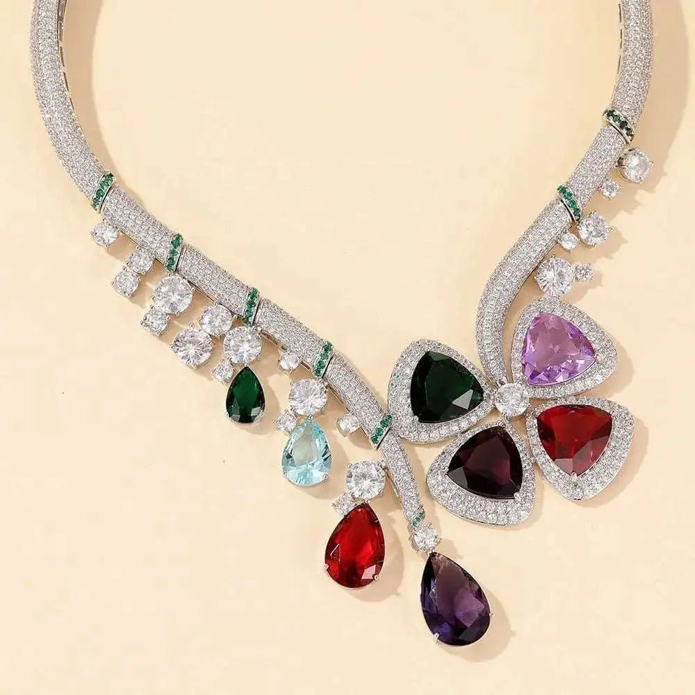 Jeweled Drop Collar - Uniquely You Online - Necklace