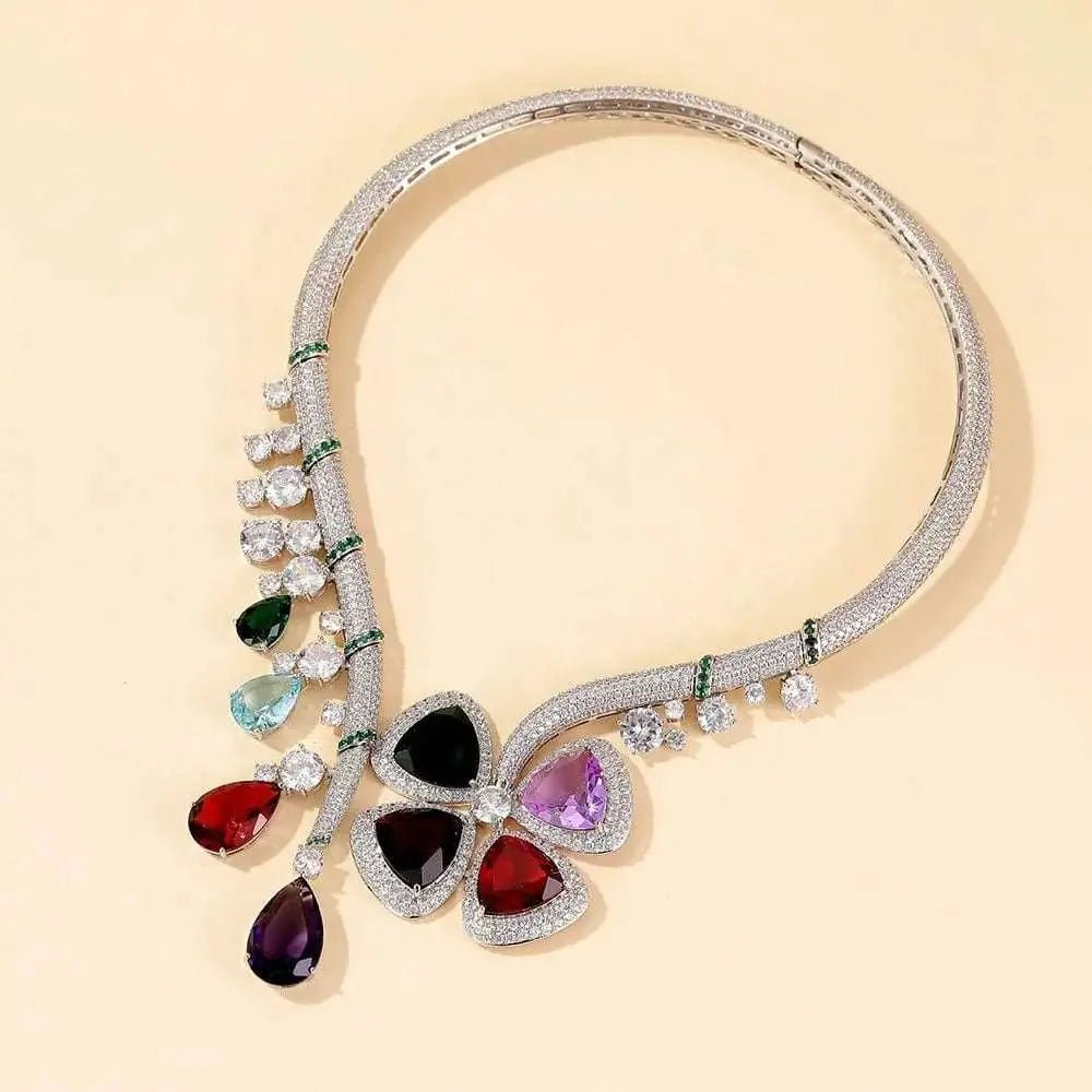 Jeweled Drop Collar - Uniquely You Online - Necklace