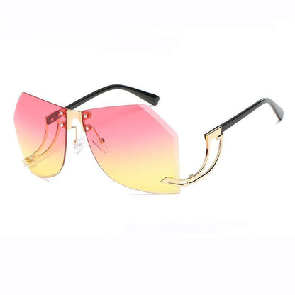 Kate Irregular Rimless Sunglasses - Uniquely You Online - Sunglasses