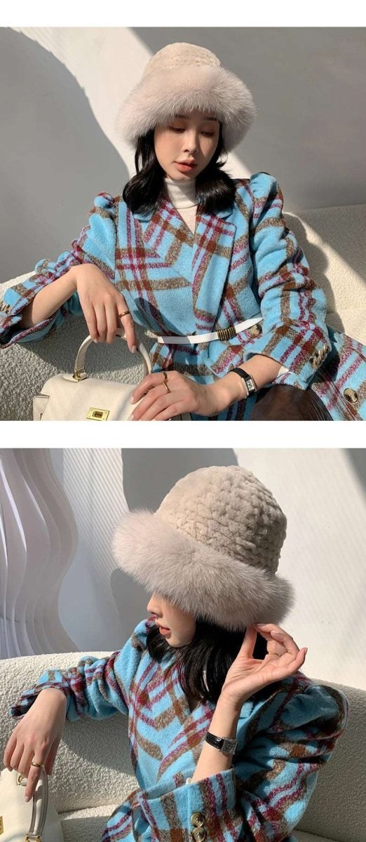 Knitted Fur Bucket Hat - Uniquely You Online - Hat