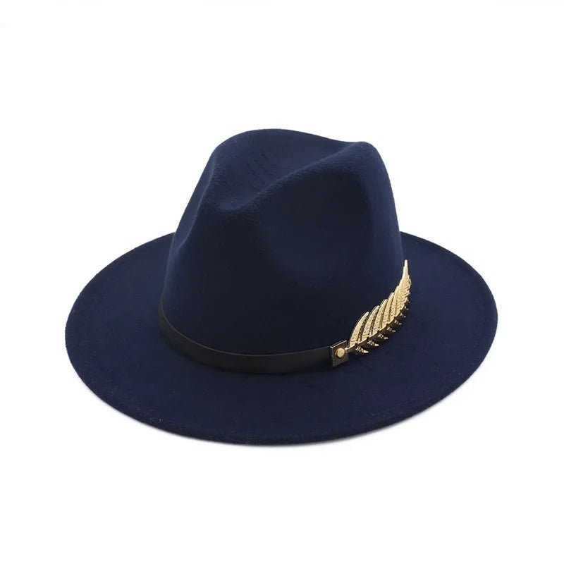 Leaf Band Panama Fedora Hat - Uniquely You Online - Hat