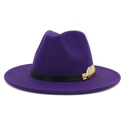 Leaf Band Panama Fedora Hat - Uniquely You Online - Hat