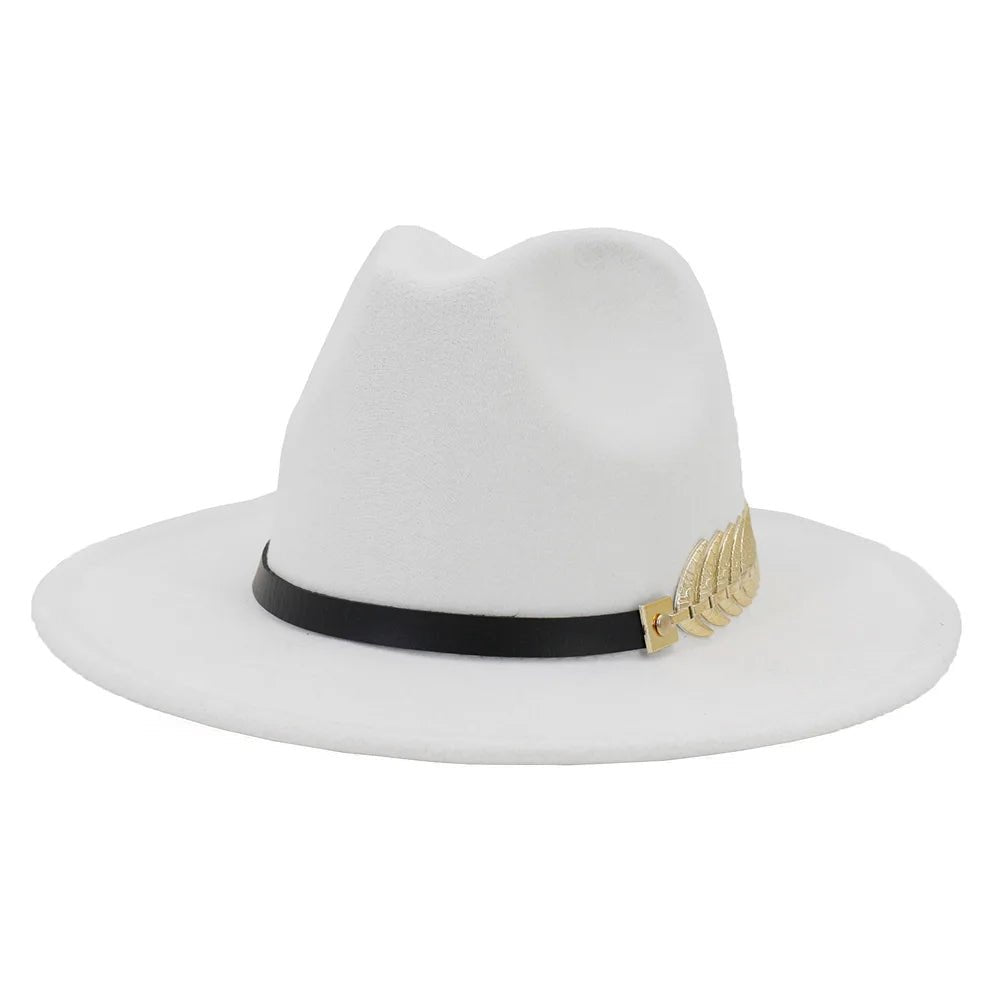 Leaf Band Panama Fedora Hat - Uniquely You Online - Hat