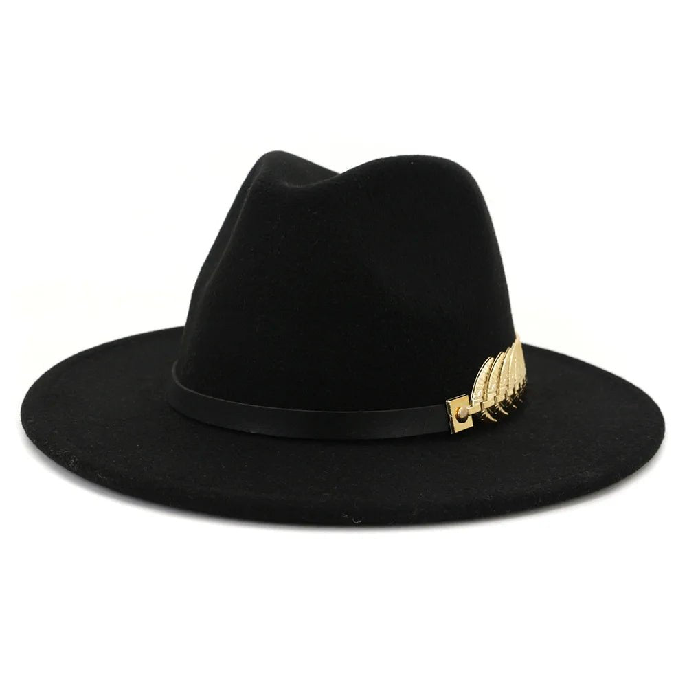 Leaf Band Panama Fedora Hat - Uniquely You Online - Hat