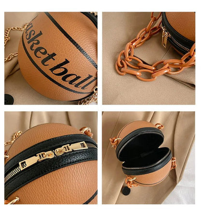 Leather Basketball Novelty Bag - Uniquely You Online - Handbag