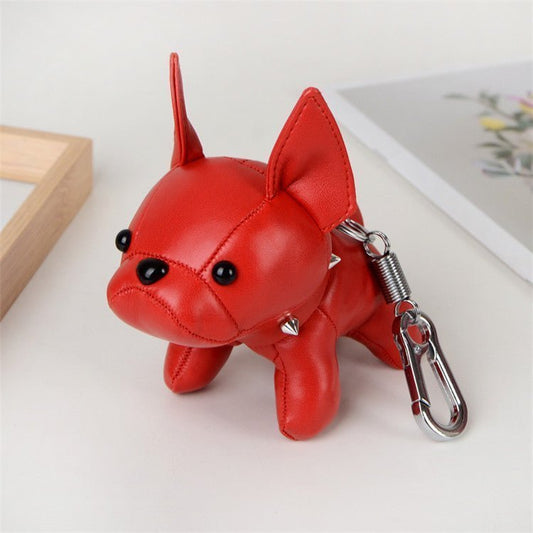 Leather French Bulldog Bag Charm - Uniquely You Online - Bag Charm