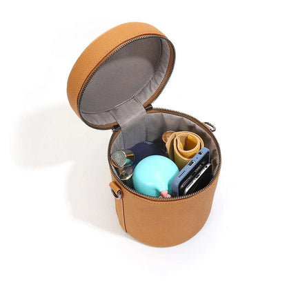 Leather Sling Cylinder Bucket Bag - Uniquely You Online - Handbag