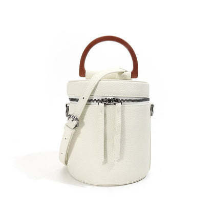 Leather Sling Cylinder Bucket Bag - Uniquely You Online - Handbag