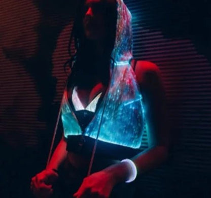 LED Crop Top Hoodie - Uniquely You Online - Hoodie