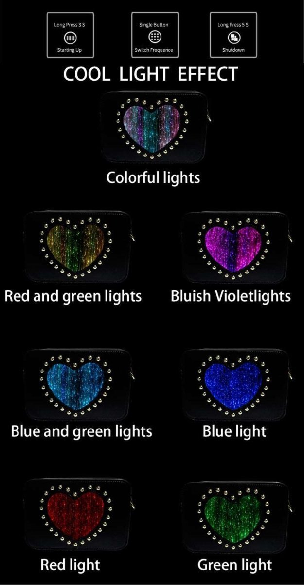 LED Love Heart Handbag - Uniquely You Online - Handbag