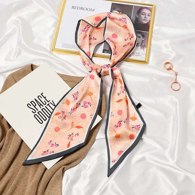 Long Printed Bag Scarf (variety) - Uniquely You Online - Bag Scarf