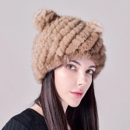 Lux Mink Teddy Bear Hat - Uniquely You Online - Hat