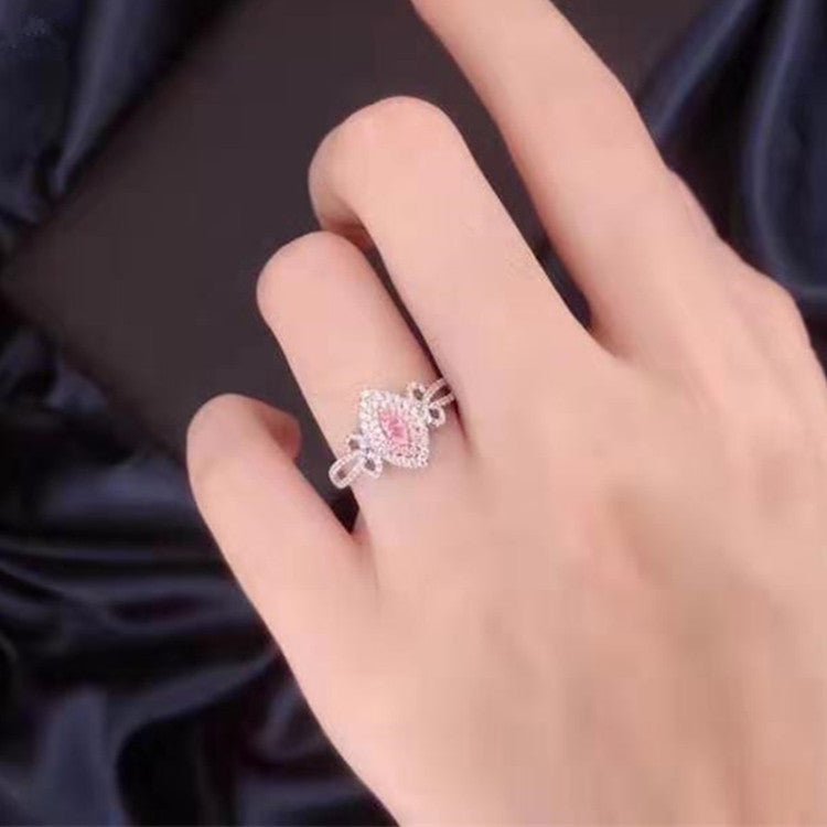 Marquise Cut 0.137ct Pink Diamond Ring - Uniquely You Online - Ring