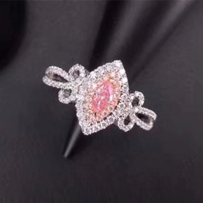 Marquise Cut 0.137ct Pink Diamond Ring - Uniquely You Online - Ring