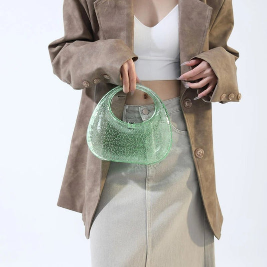Mini Acrylic Transparent Hobo Bag - Uniquely You Online - Handbag