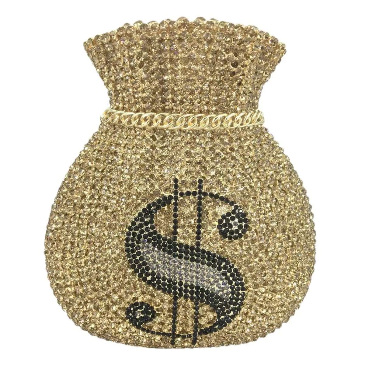 Mini Crystal Money Bag Clutch - Uniquely You Online - Clutch