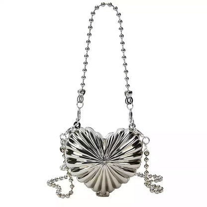 Mini Metal Heart Bag - Uniquely You Online - Handbag