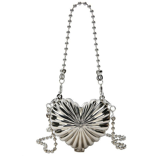 Mini Metal Heart Bag - Uniquely You Online - Handbag