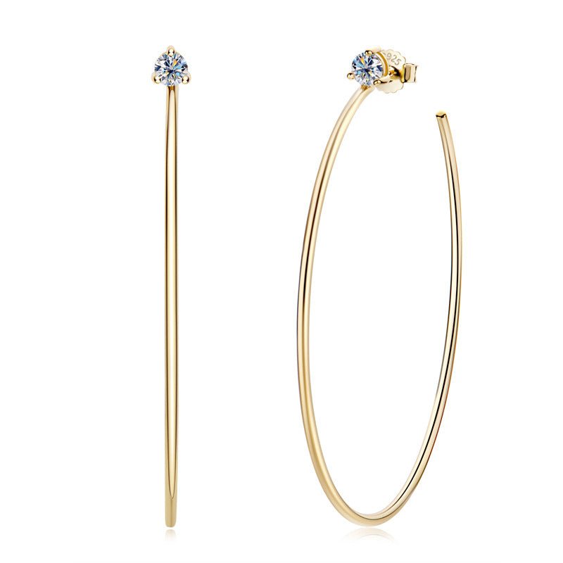 Moissanite Hoop Earrings - Uniquely You Online - Earrings