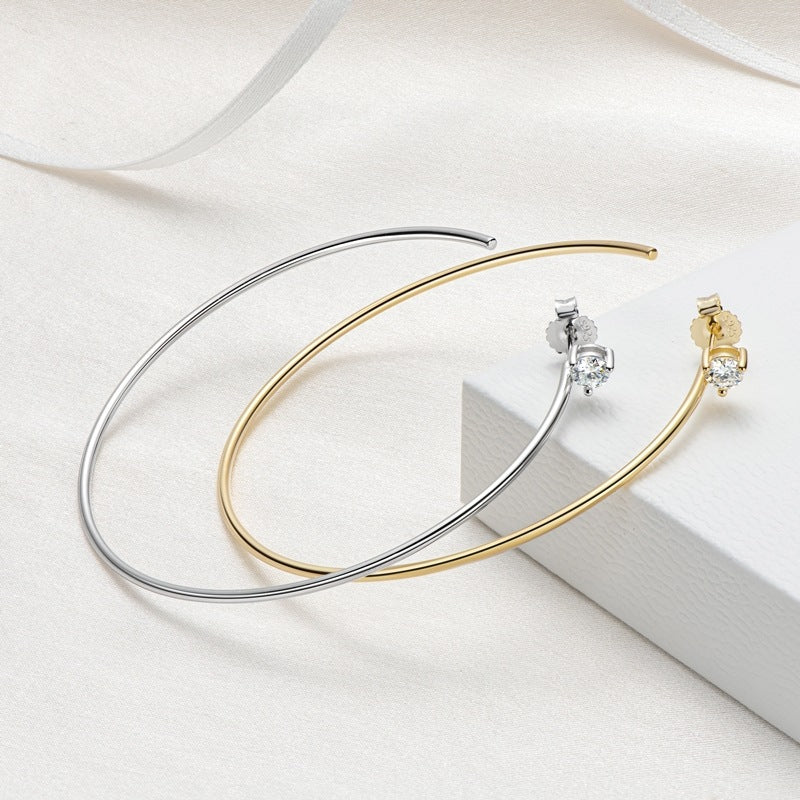 Moissanite Hoop Earrings - Uniquely You Online - Earrings