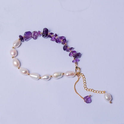 Natural Crystal Pearl Bracelet - Uniquely You Online - Bracelet