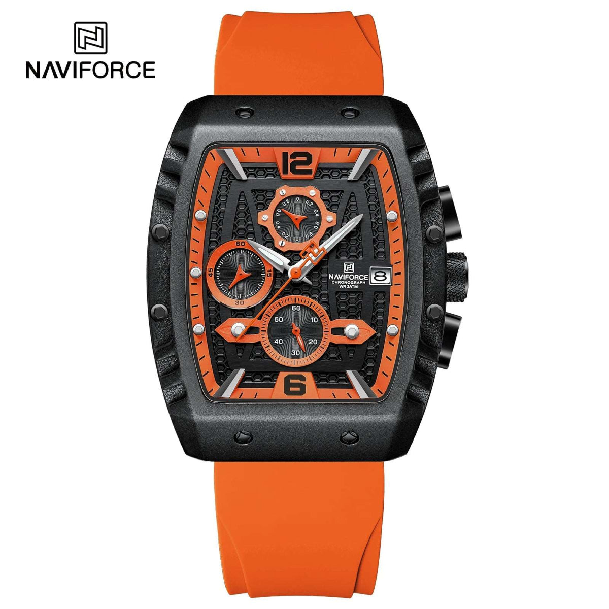 Naviforce 8025 Silicone Quartz Watch - Uniquely You Online - Watch