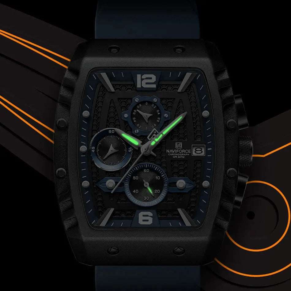 Naviforce 8025 Silicone Quartz Watch - Uniquely You Online - Watch