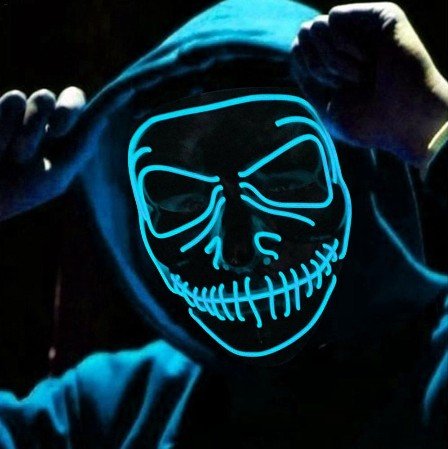 Neon Lit Halloween Mask - Uniquely You Online - Mask