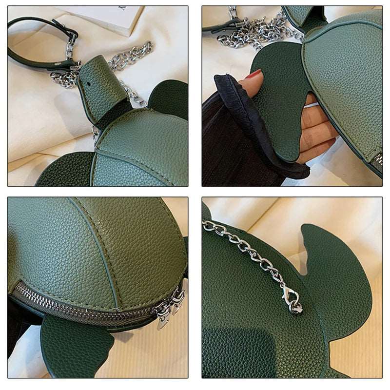 Novelty Leather Turtle Bag - Uniquely You Online - Crossbody