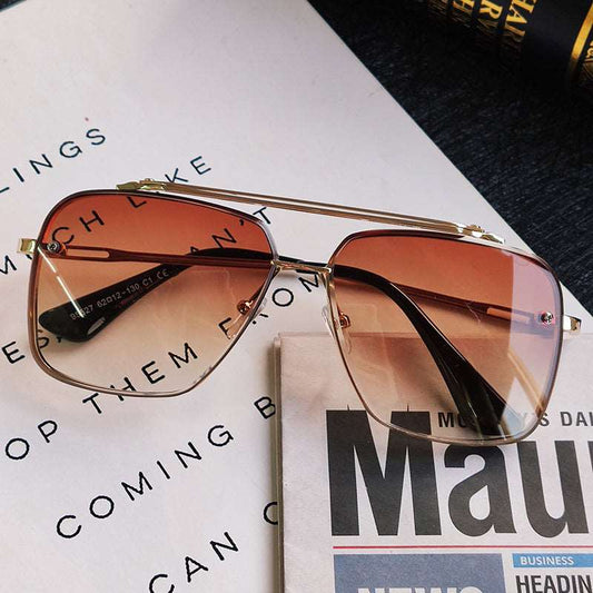 Oversized Double Bridge Aviator Sunglasses Series - Uniquely You Online - Sunglasses