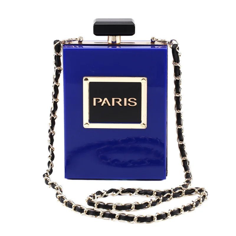 Paris Perfume Shaped Acrylic Novelty Bag - Uniquely You Online - Handbag