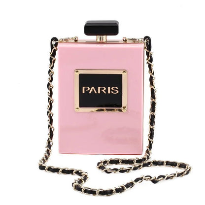 Paris Perfume Shaped Acrylic Novelty Bag - Uniquely You Online - Handbag