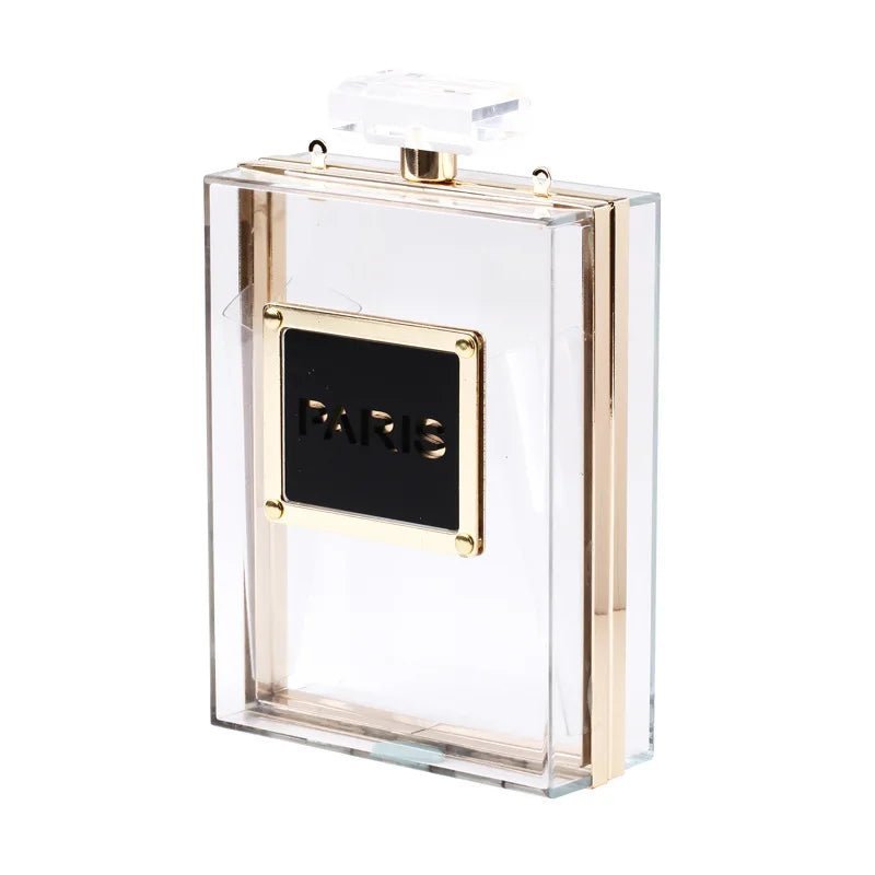 Paris Perfume Shaped Acrylic Novelty Bag - Uniquely You Online - Handbag