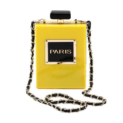 Paris Perfume Shaped Acrylic Novelty Bag - Uniquely You Online - Handbag